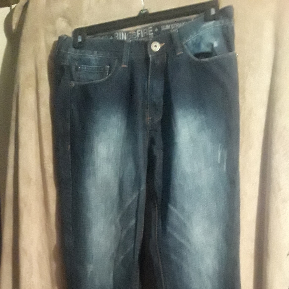 Denim blue jeans